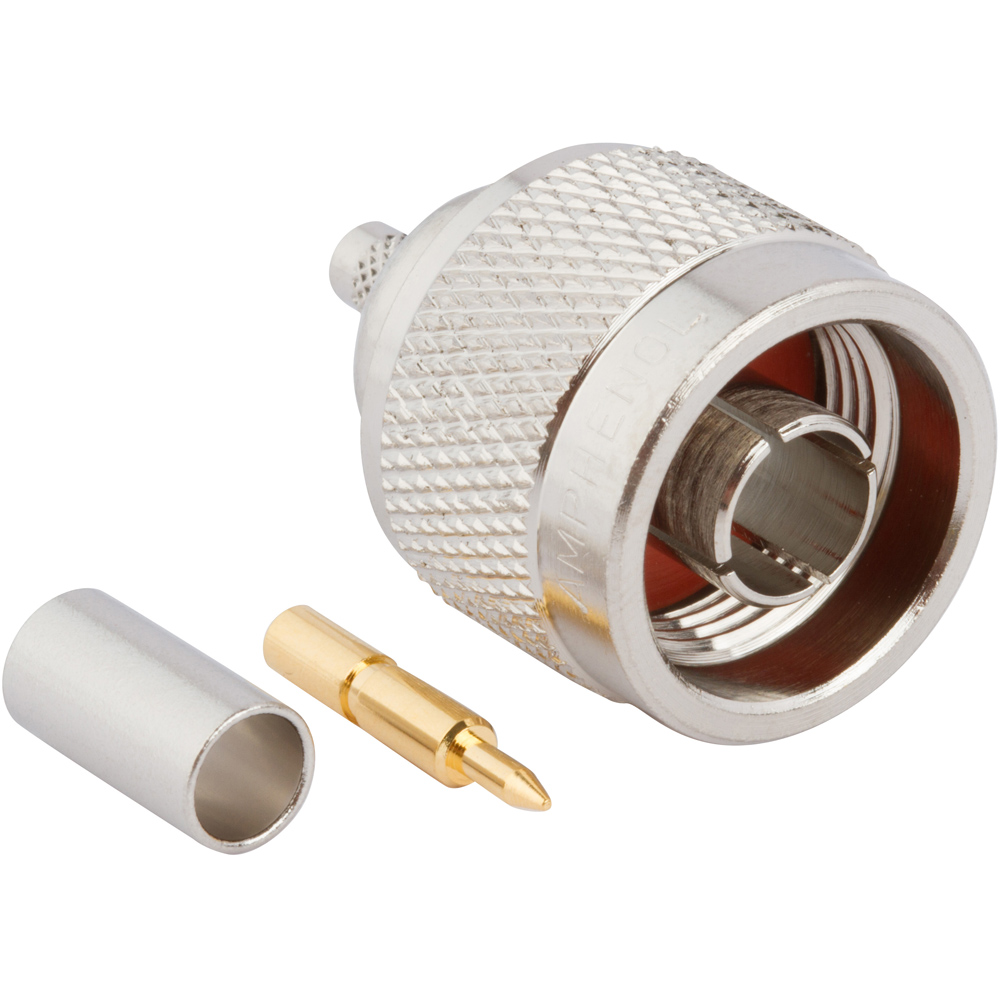 082-5375-RFX - N-Type Straight Crimp Plug RG-58 RG-141 Times LMR