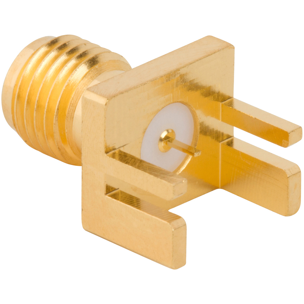 132414 - SMA PCB End Launch Straight Jack 50 Ohm | Amphenol RF