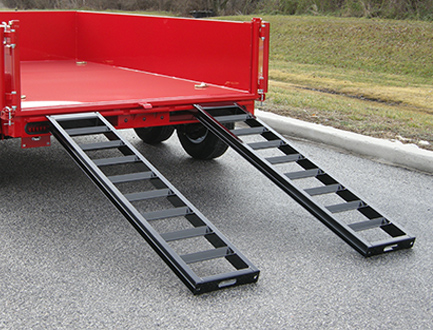 Rear Slide Out Ramps for Dump Trailers