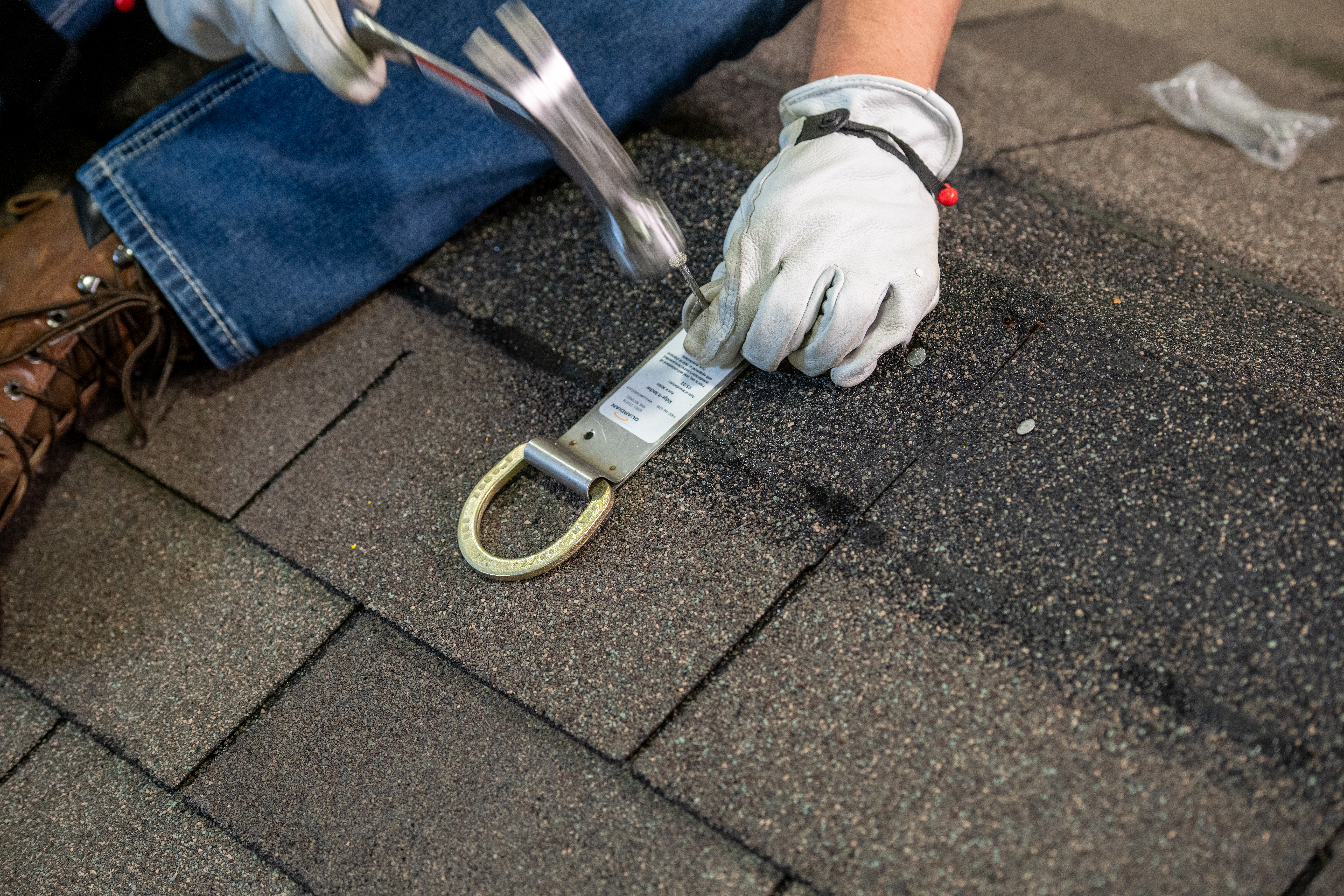 residential roof tie off anchors