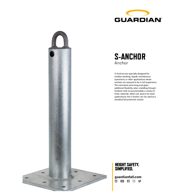 window washing tie back anchors