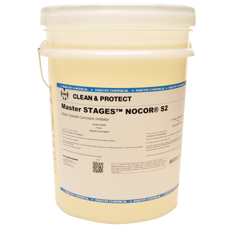 Master STAGES™ NOCOR<sup>®</sup> S2 | Water-soluble Corrosion Inhibitor | 5-gallon pail