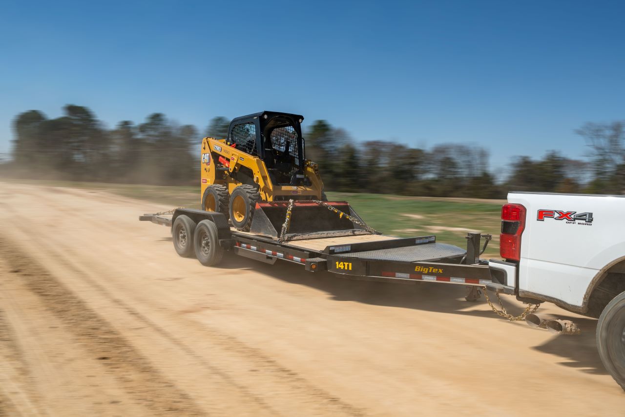 Big Tex 14TI 83" x 24 (16 + 8) Heavy Duty I-Beam Tilt Bed Trailer Image 1