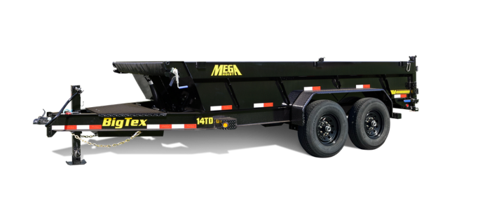 Big Tex 14TD 15.4K HD TELESCOPIC DUMP 83″x1 6SIR, BLACK image 0