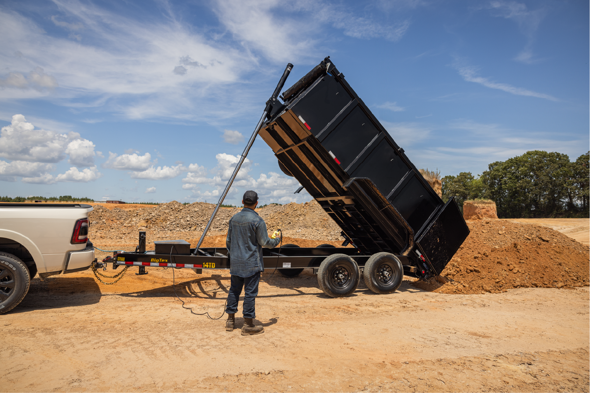 Big Tex 14TD, Dump, 83" x 14', 14K, 4' Sides Image 0