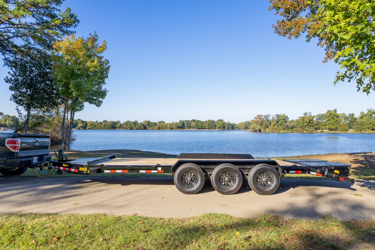 Big Tex 21EH 21K TAND EQUIP W/DT 83X24 MEGA RAMPS, BLK Image 1