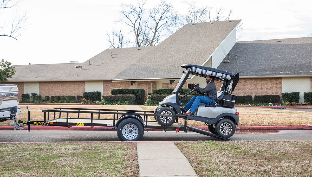 Big Tex 35ES 77" x 14 Economy Single Axle Utility Trailer Image 3
