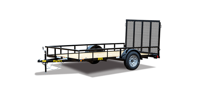Big Tex 35ES 77" x 14 Economy Single Axle Utility Trailer Image 1