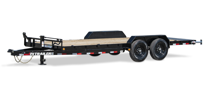 PJ TRAILERS CC18 PJ 18X83, EB2, SM, 2DT/5FUR, T OOLBOX, 6DR, BLACK Image 0