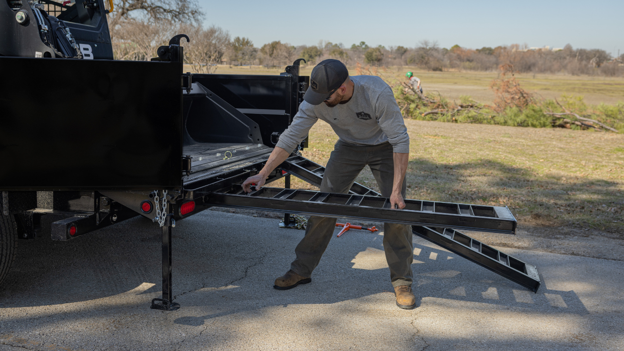 PJ TRAILERS DT1- PJ 7X14 ELEDUMP,EB2,SM,TK,SIR, 2SIDE,2WG,BK Image 3