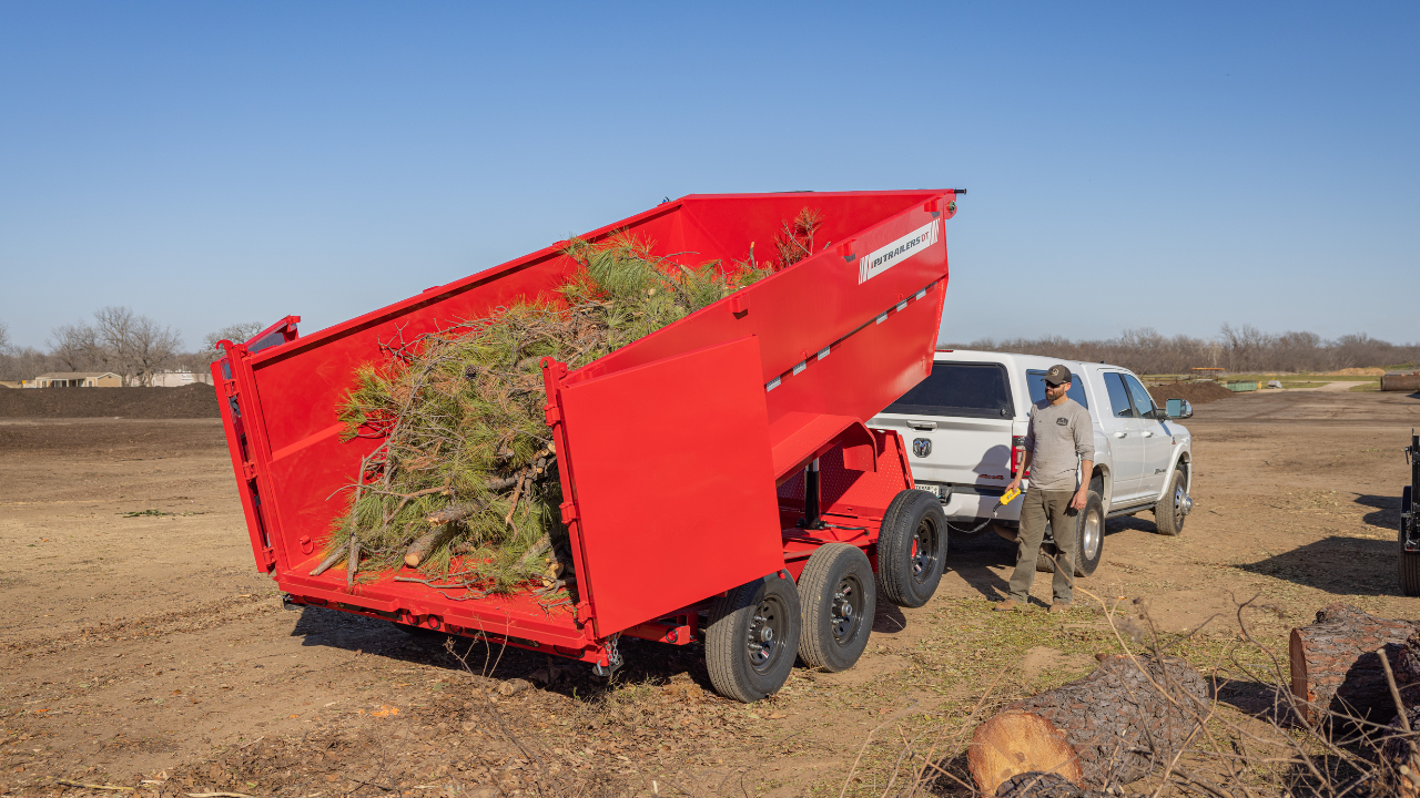 PJ TRAILERS DT1- PJ 7X14 ELEDUMP,EB2,SM,TK,SIR, 2SIDE,2WG,BK Image 4