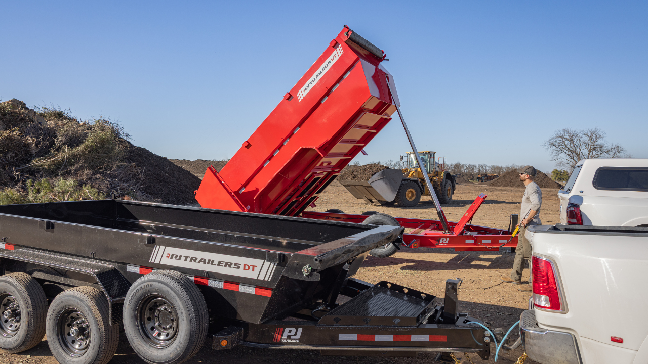 PJ TRAILERS DT1- PJ 7X14 ELEDUMP,EB2,SM,TK,SIR, 2SIDE,2WG,BK Image 5