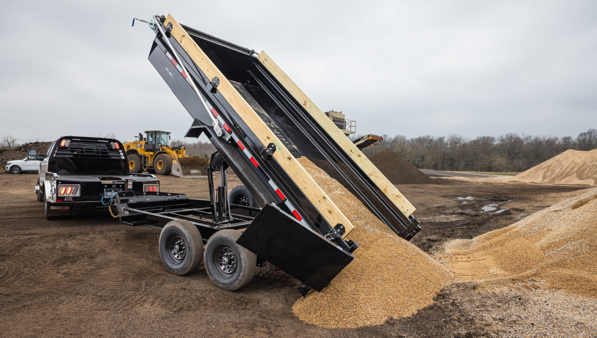 PJ TRAILERS DVJ1 PJ 7X14 DUMP EB2 14PLY SM 10KJ HYDL10 4 WALL 2WG SIR SD BK Image 5