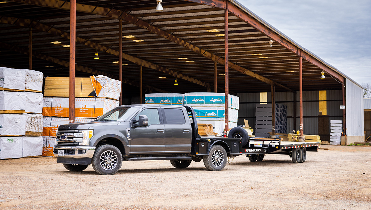 PJ TRAILERS F824 PJ 24×102 EB2 SM/ST 66SIR 8K 14PLY 8DR MONST LLTB BLACK Image 1