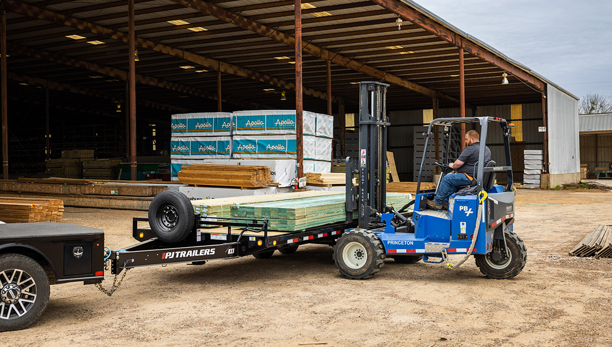 PJ TRAILERS F824 PJ 24×102 EB2 SM/ST 66SIR 8K 14PLY 8DR MONST LLTB BLACK Image 2