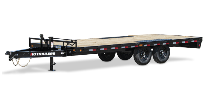 PJ TRAILERS F824 PJ 24×102 EB2 SM/ST 66SIR 8K 14PLY 8DR MONST LLTB BLACK Image 0