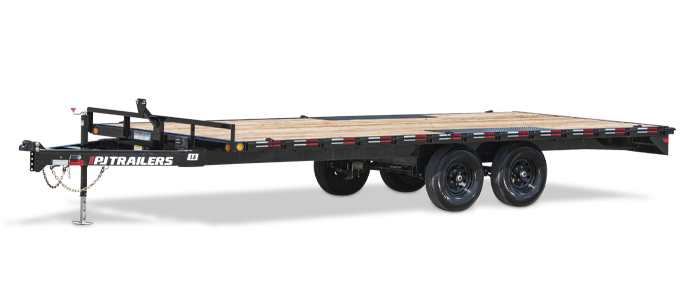 PJ TRAILERS L620 PJ 20X102 EB2SM SIR 6DR DECK OVER BLACK Image 0