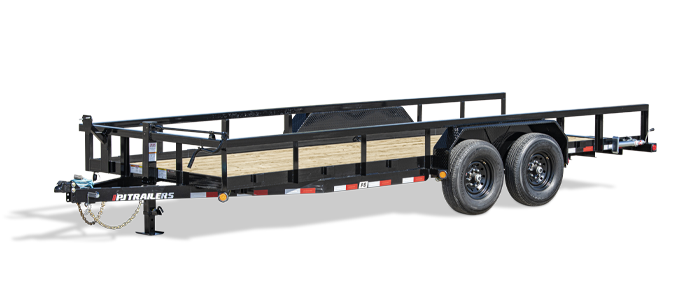 PJ TRAILERS P818 PJ 18X83, EB2, SM, 5FUR, S/B, 6DR, BLACK Image 0