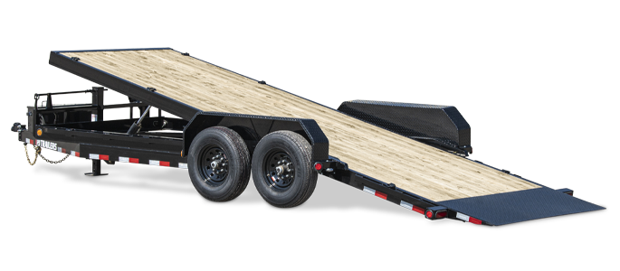 PJ TRAILERS TF18 PJ 18X82 TILT EB2 SMST 14PLY TORSION 6DR GREY Image 0