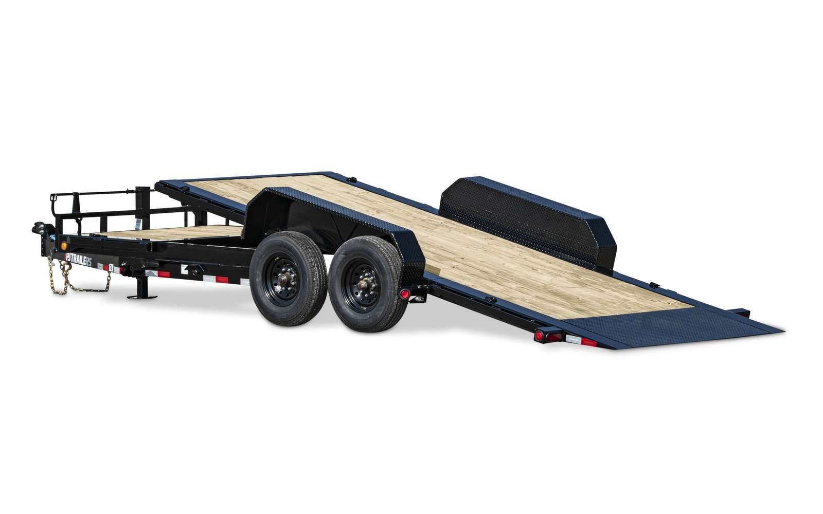 PJ TRAILERS TJ22 PJ 22X82G EB2 SMST TILT 6 PLT FORM 8K 14PLY TORSION BLACK Image 0