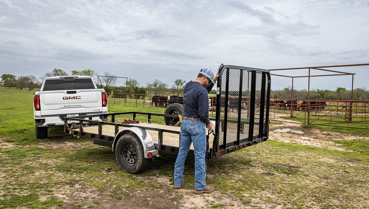 PJ TRAILERS U721 PJ 77X12 SA UTILITY STR DECK Image 1
