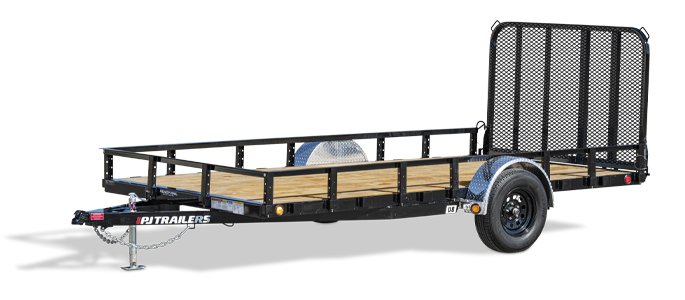 PJ TRAILERS U821 PJ 83X14 SA UTILITY STR DECK Image 0