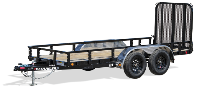 PJ TRAILERS UC21 PJ 5X10TA, EB1, SM STL FEN RSR NO RAMP BLK Image 0