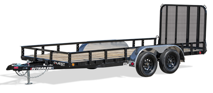 PJ TRAILERS UK16 PJ 16X77TA EB1 SM DTRG STL FND 160C/CM 7KJ NO FLOOR BLK Image 0