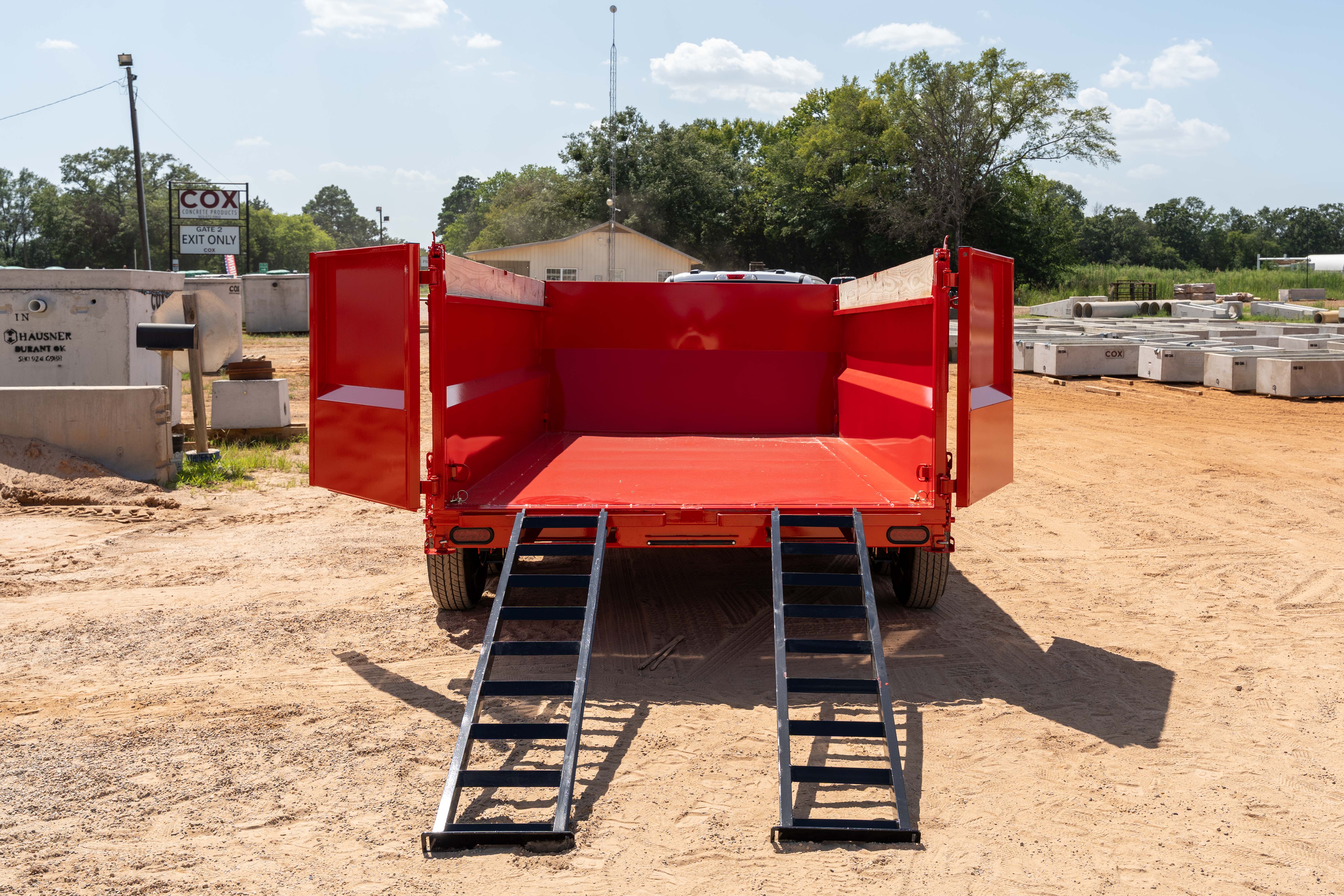 PJ TRAILERS D7J1 PJ 83X14 DUMP EB2 SM 7KJ TK SI 2WG RSJ BLK 4 FT SIDES Image 5