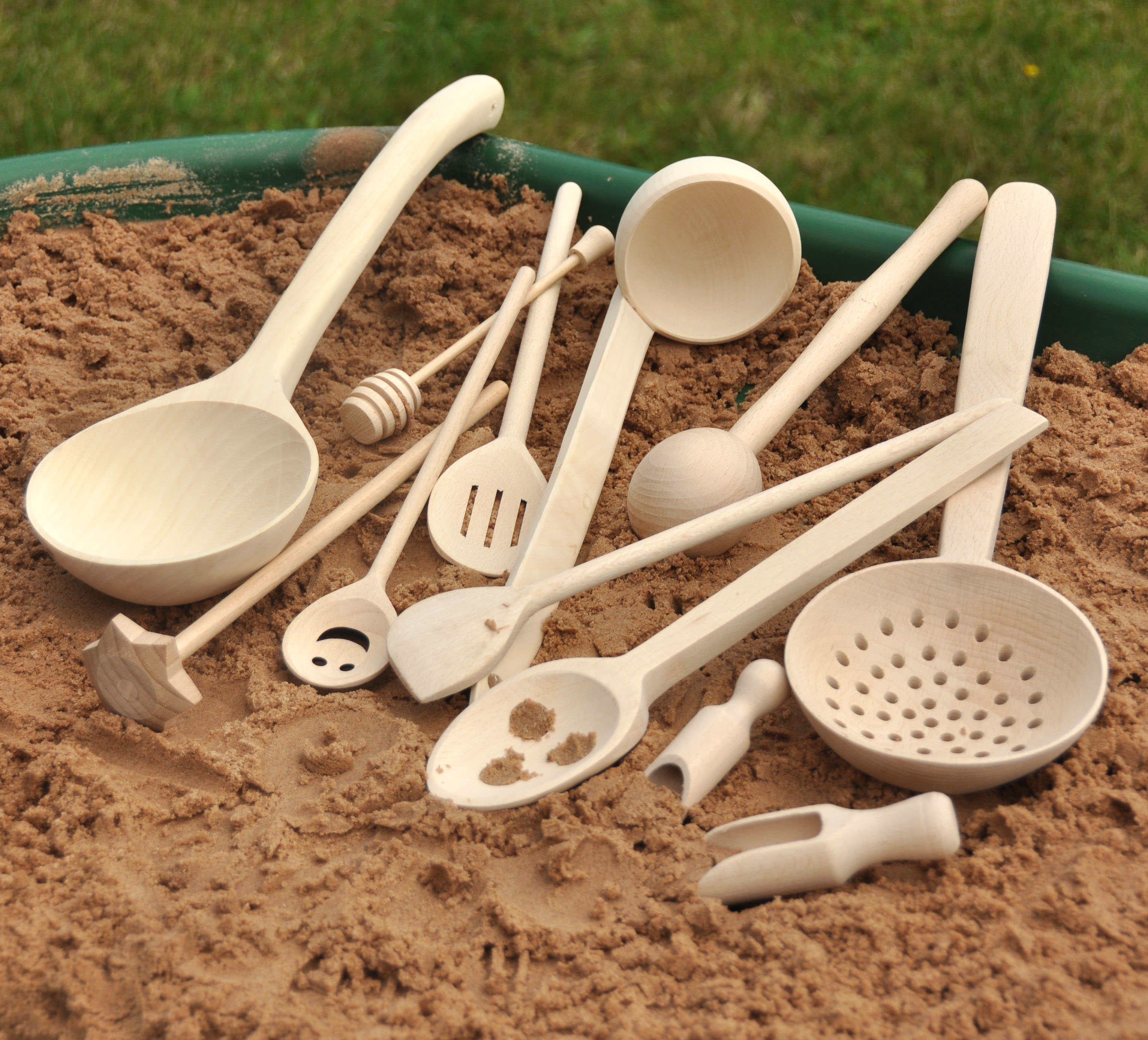 Wooden Sifters, Stirrers, Scoopers and Skimmers