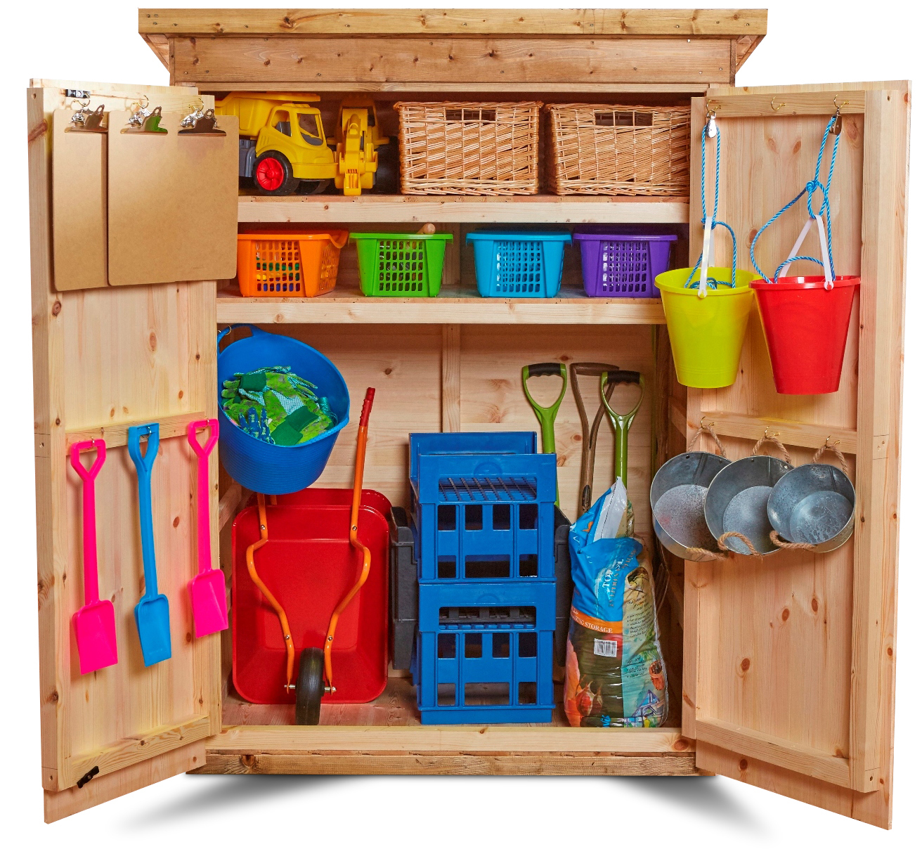 Changeable Shelving Storage Shed