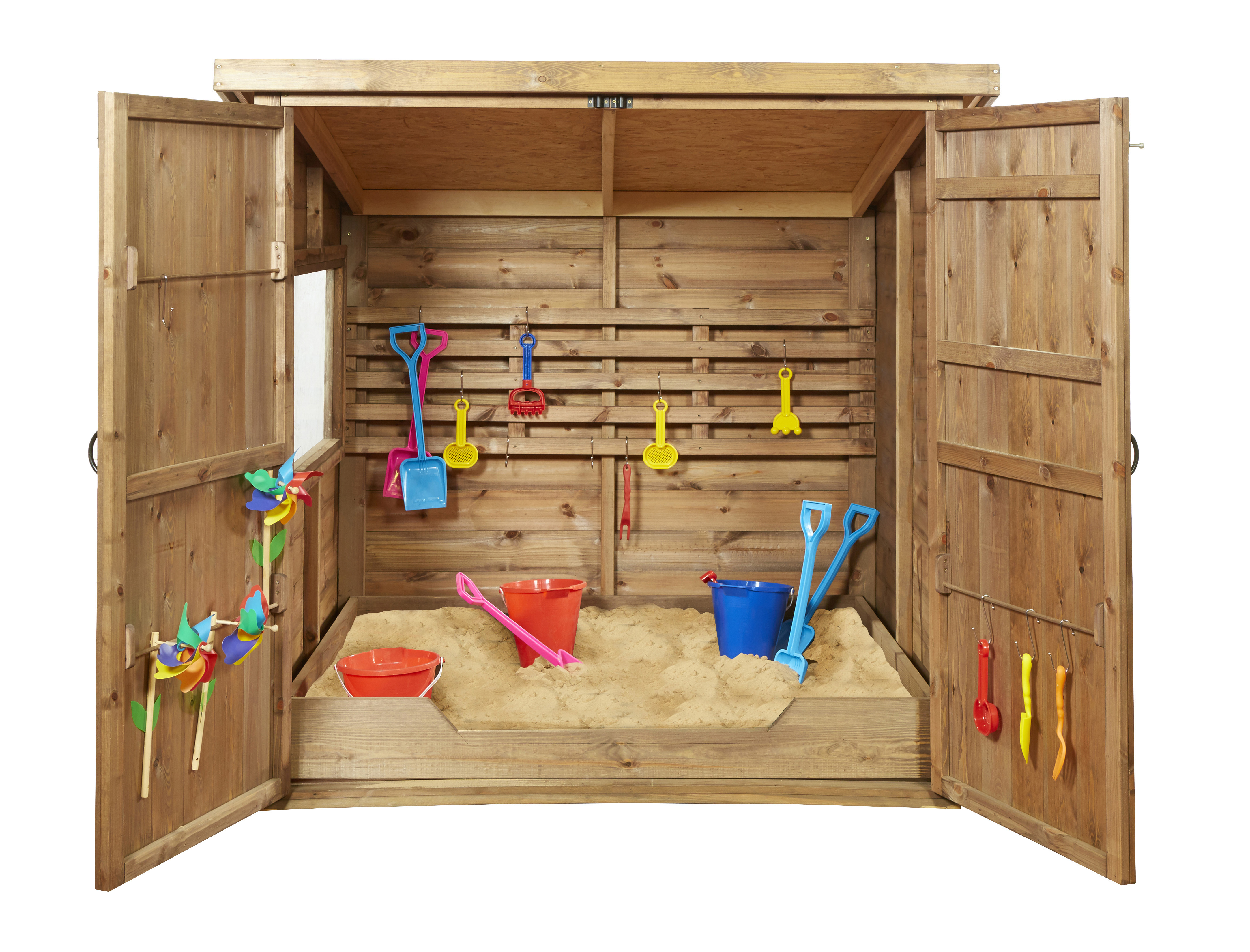 Wooden Sheltered Sandpit W160cm