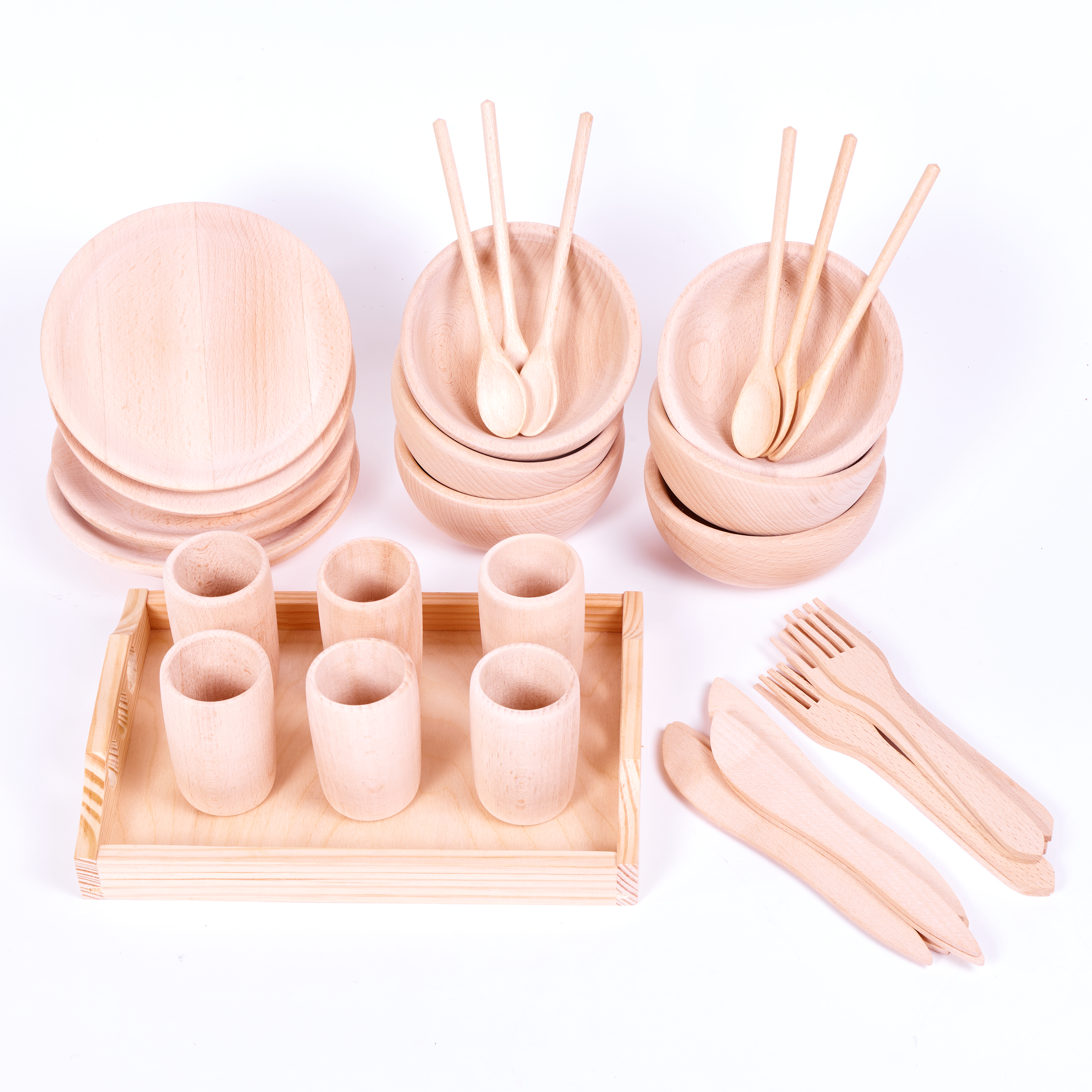 Bulk Natural Tea Set - 37 Piece Set