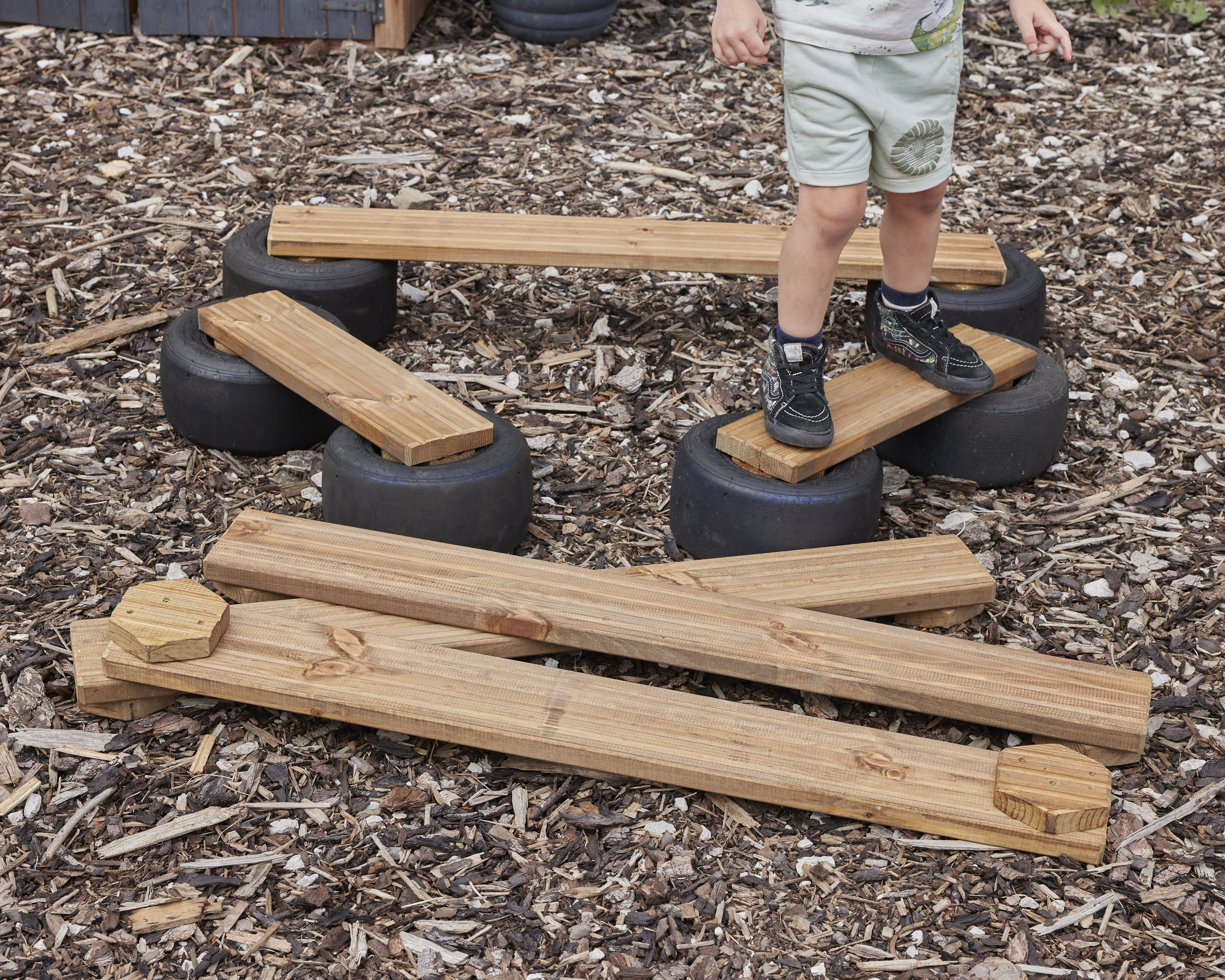 Tiny Tyre Walking Planks