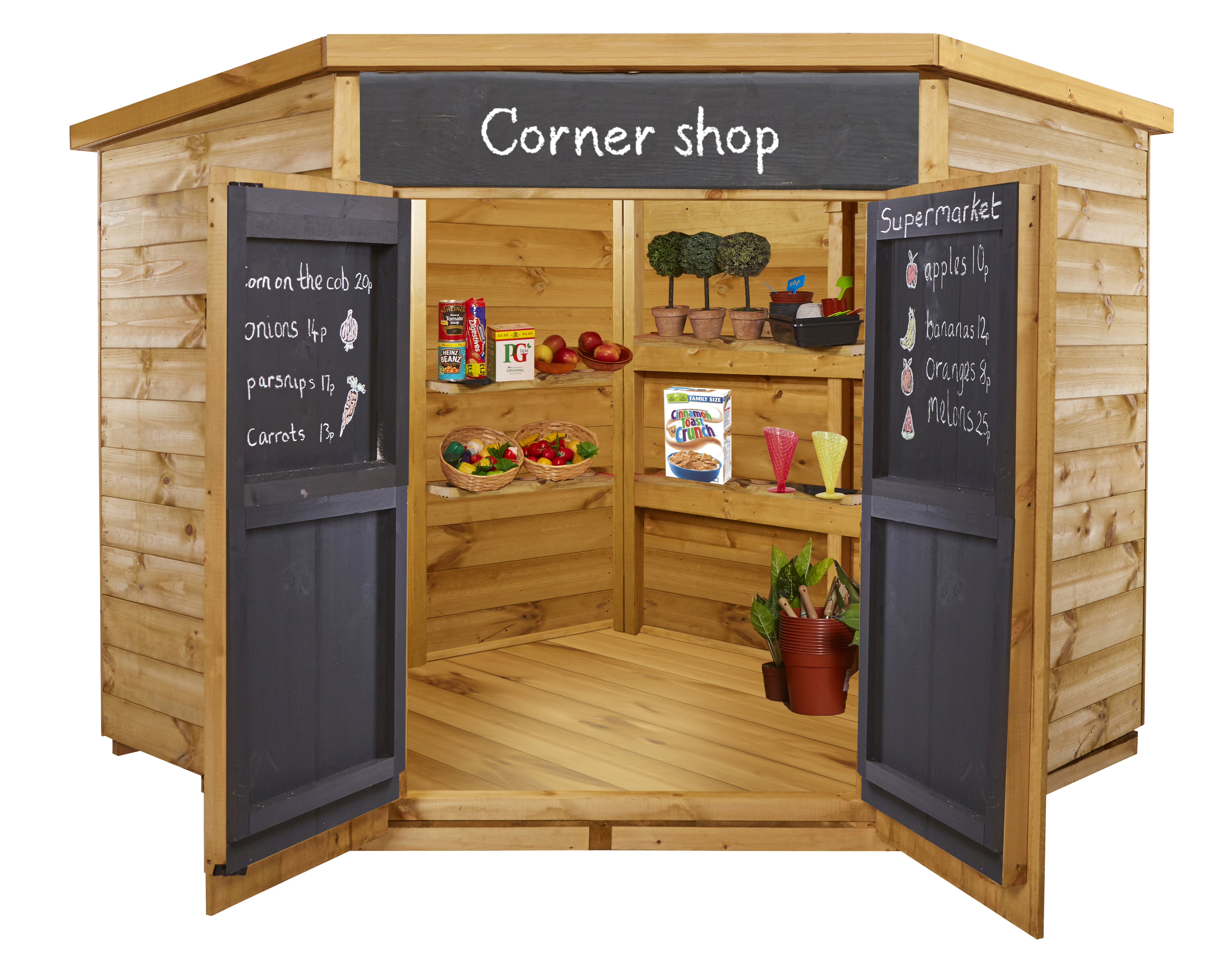 Wooden Corner Shop W240cm