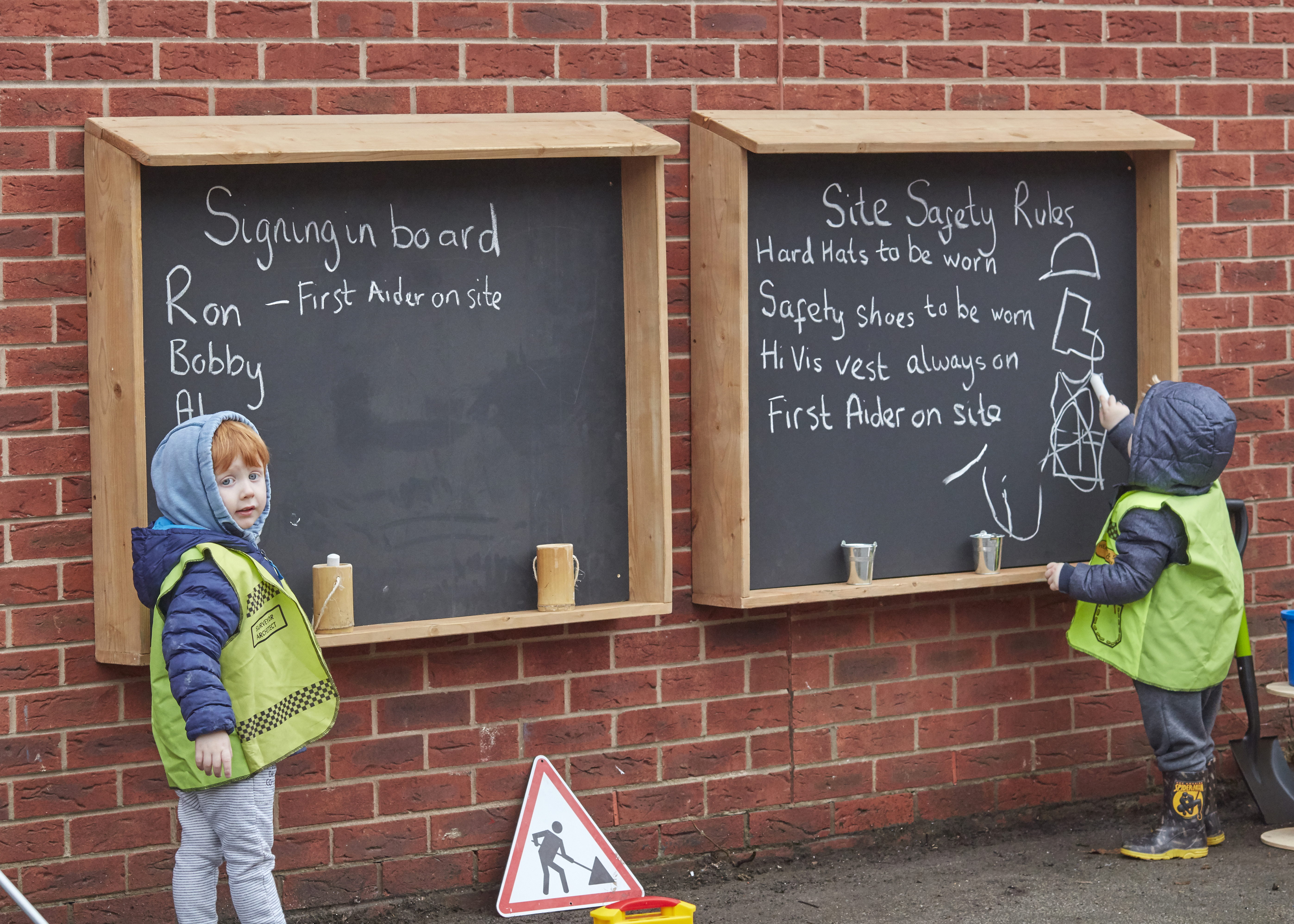 Chalk Board Cubbies