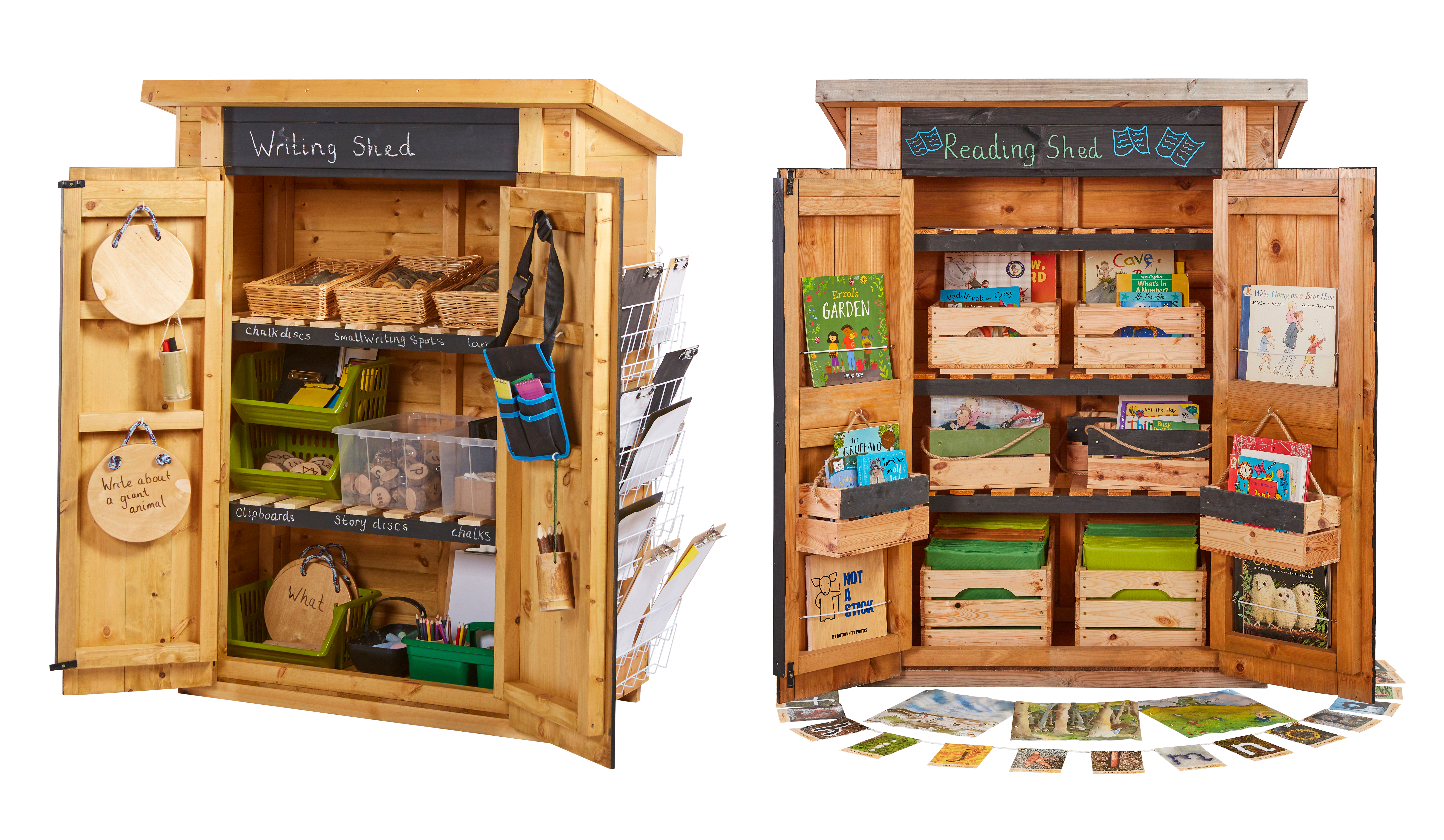 Curriculum Sheds - Reading and Writing Sheds Set