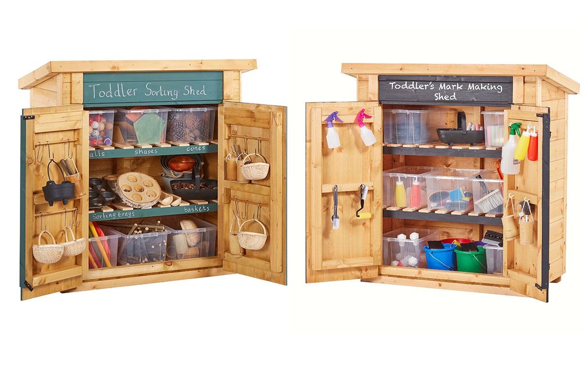 Curriculum Shed - Compact Maths and Mark Making Sheds Set