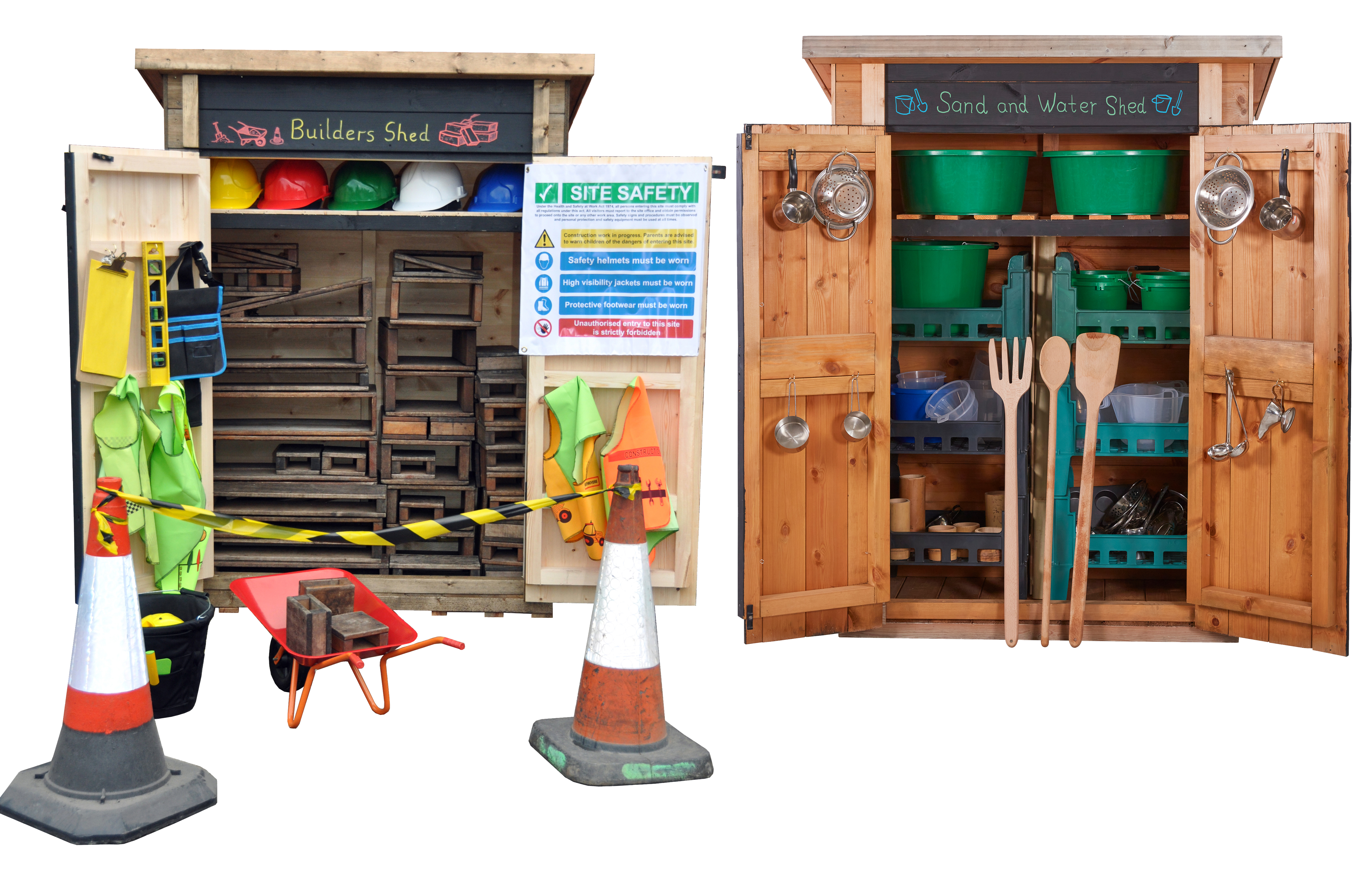 Sand/Water and Builder's Shed Set