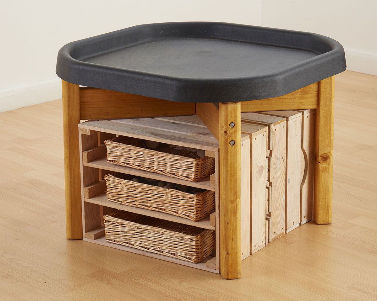 Mini Tuff Spot Tray Wooden Stand Set