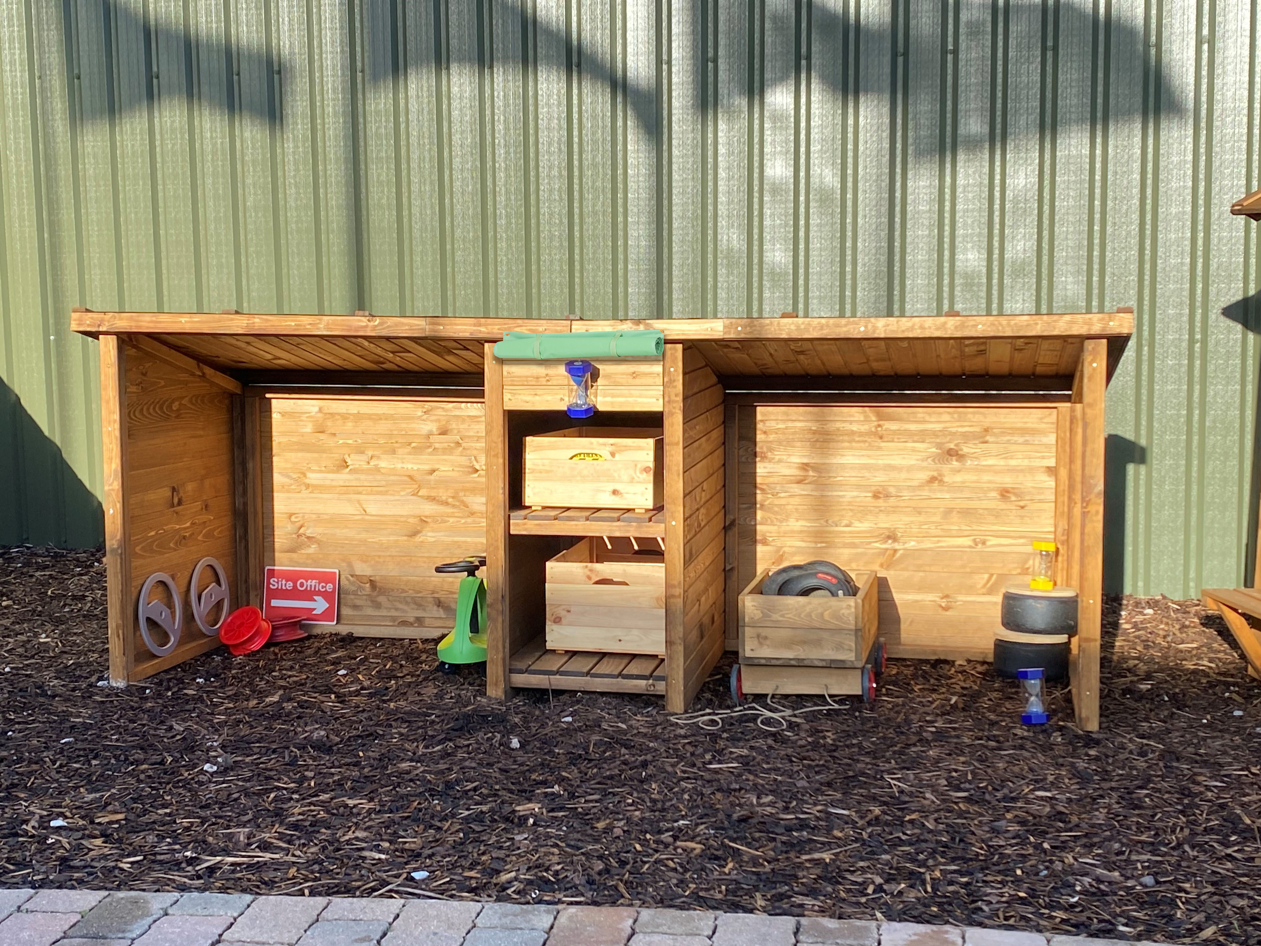 Open Bike Shelter and Storage