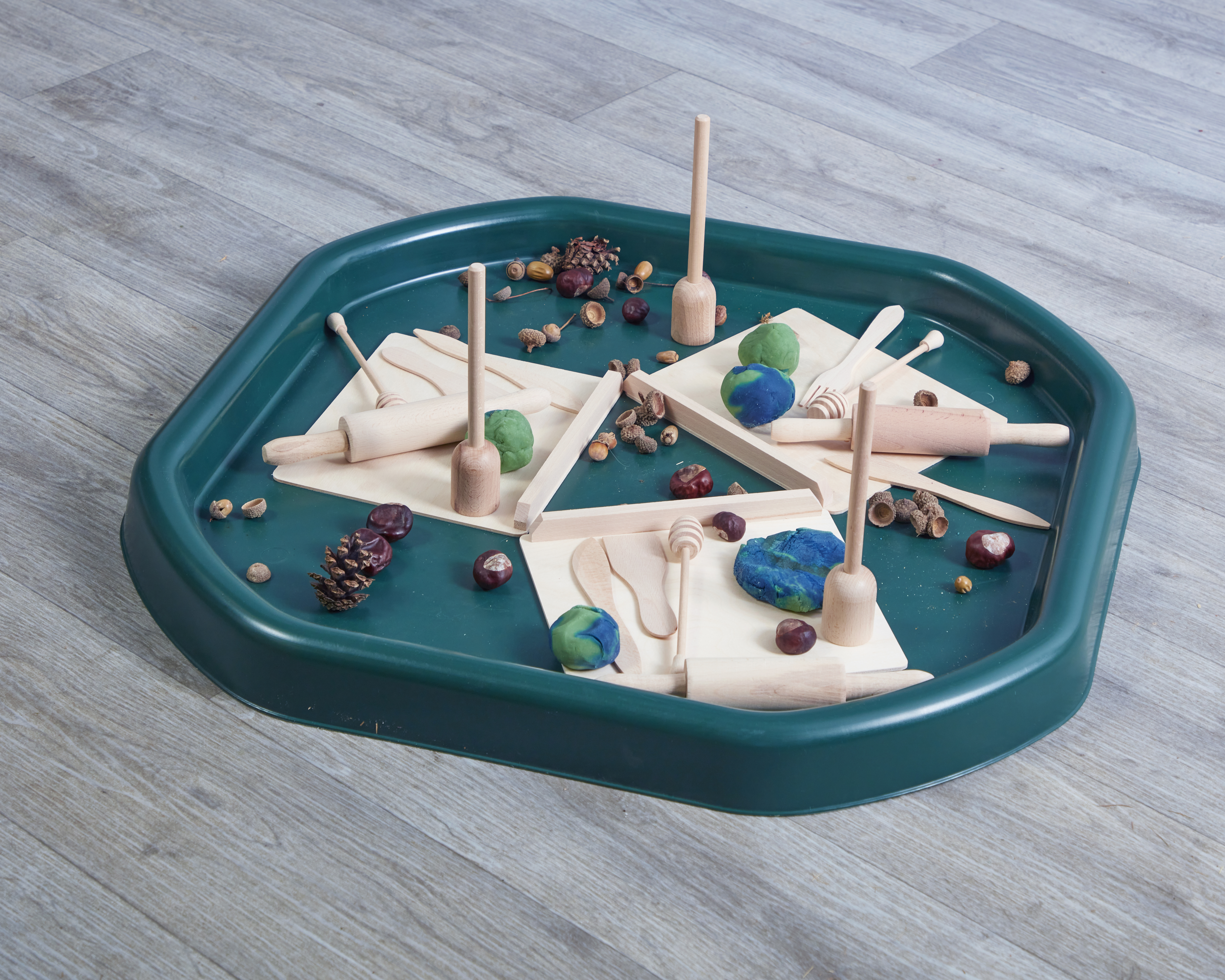 Mini Wooden Playdough Set (Set of 3)