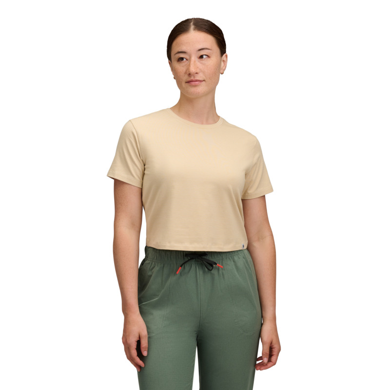 Women's BD Stripe Crop Short Sleeve Tee