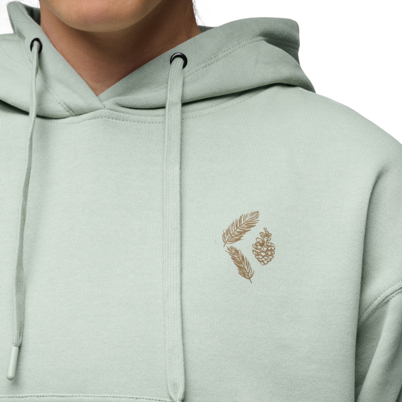 Women's Pine Diamond Pullover Cropped Hoody