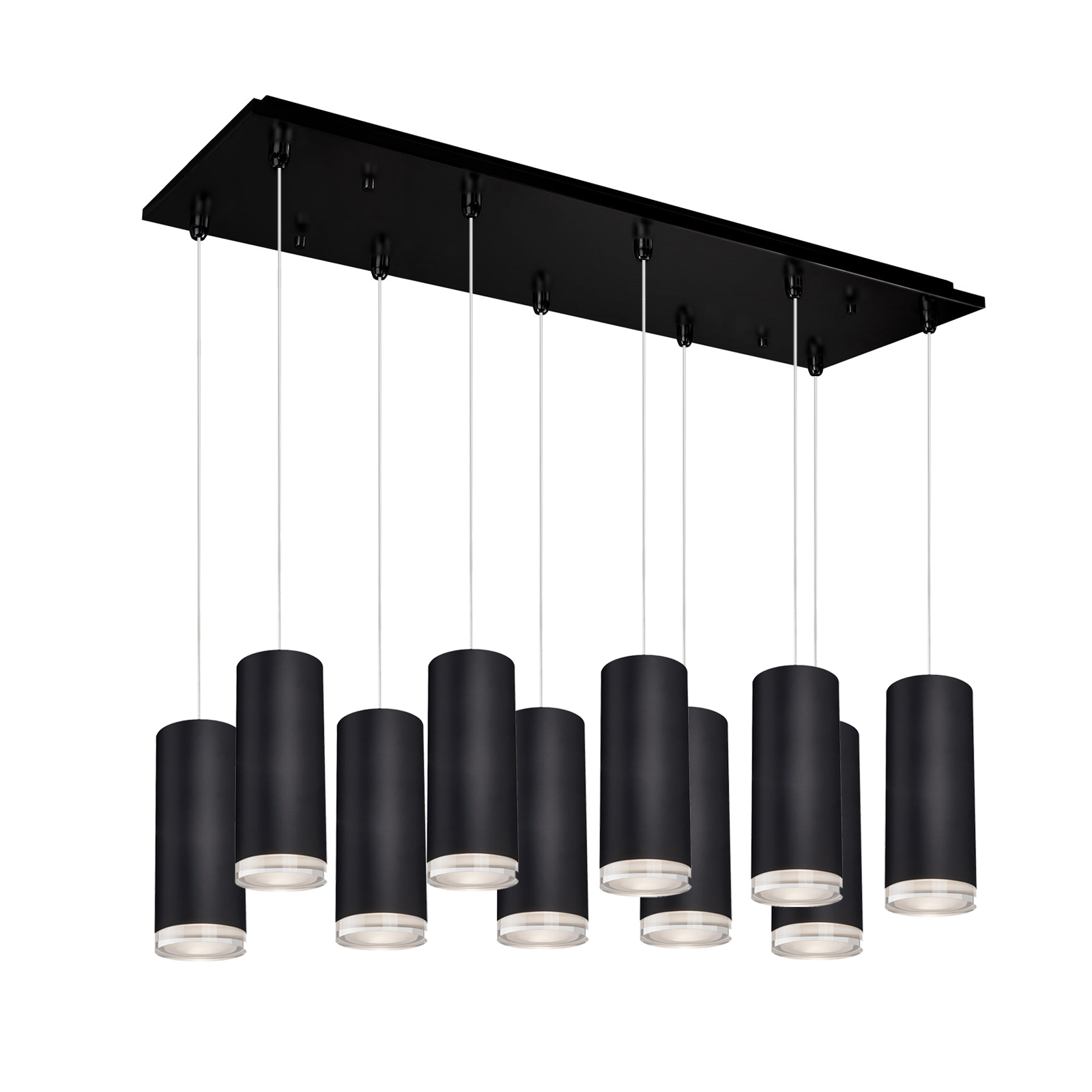 Cameo 27-in Black 10-Light Multi Pendant