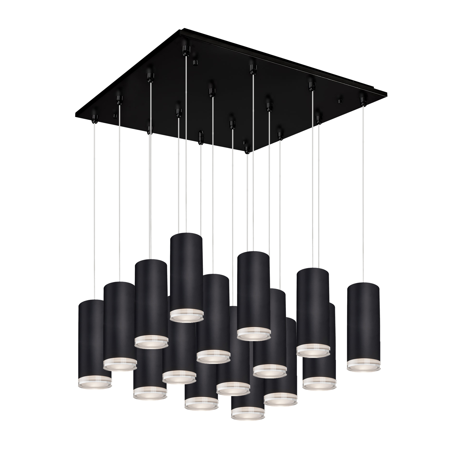 Cameo 19-in Black 16-Light Multi Pendant