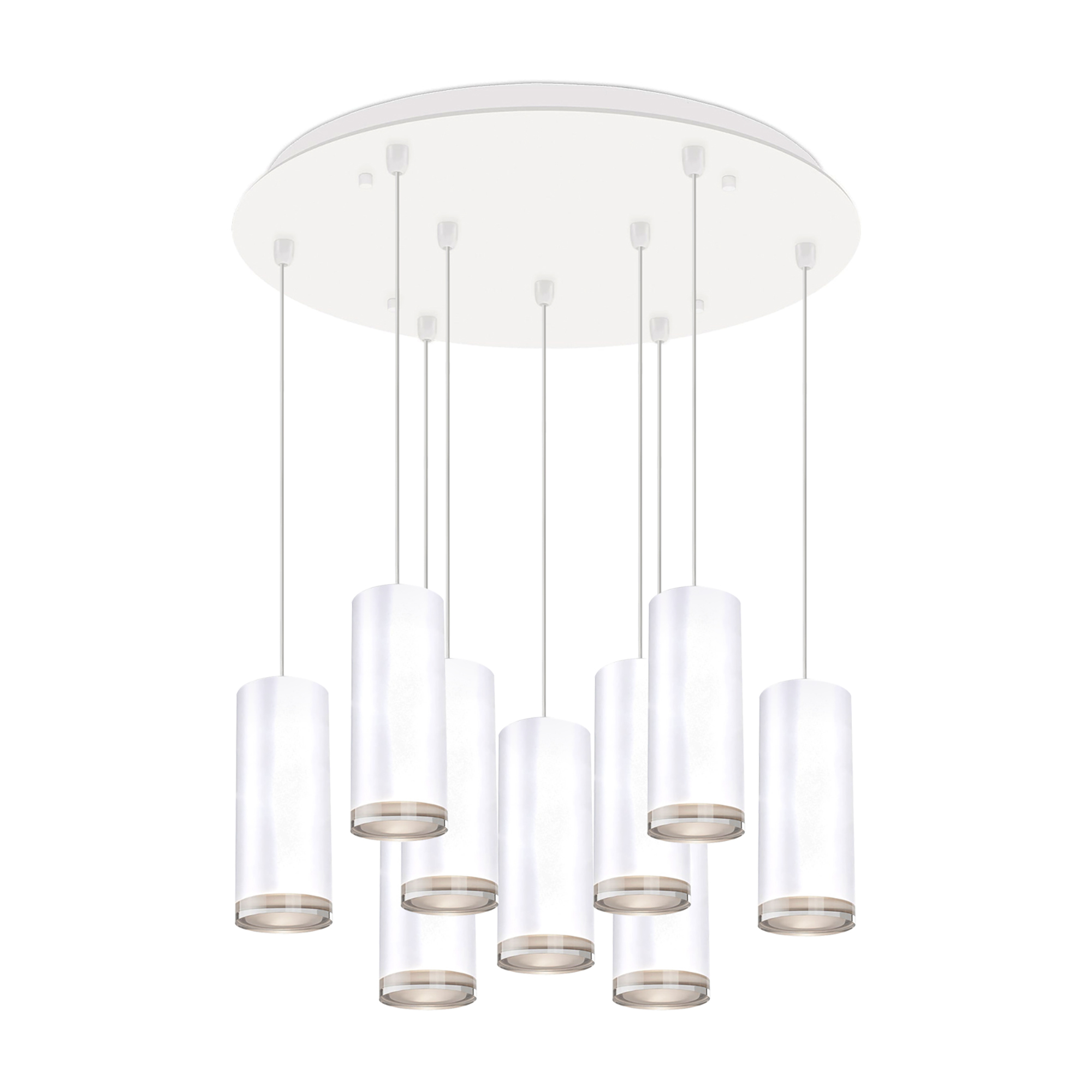 Cameo 18-in White 9-Light Multi Pendant