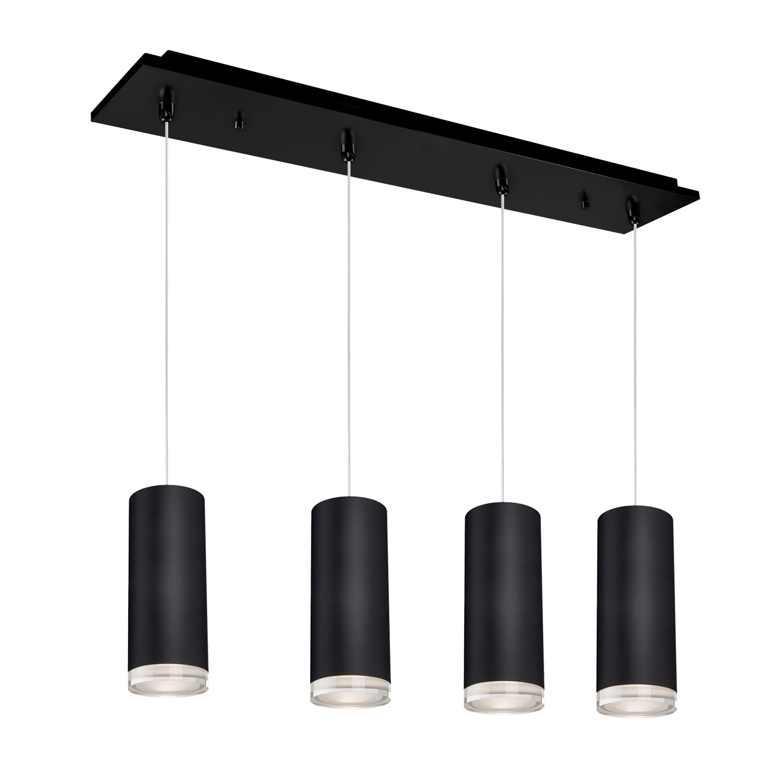 Cameo 25-in Black 4-Light Multi Pendant