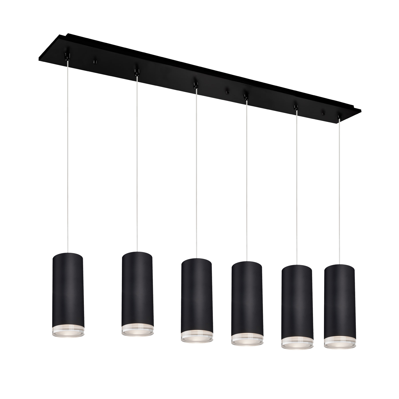 Cameo 42-in Black 6-Light Multi Pendant