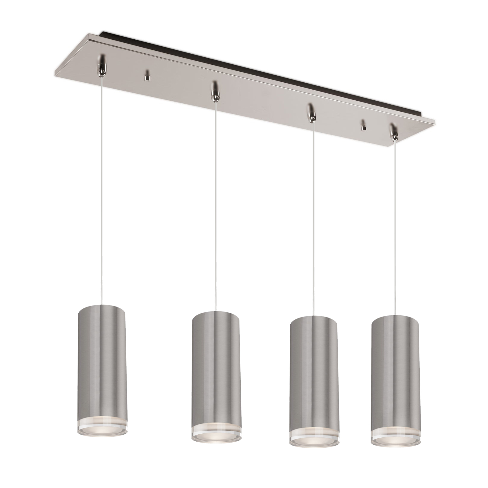 Cameo 25-in Brushed Nickel 4-Light Multi Pendant